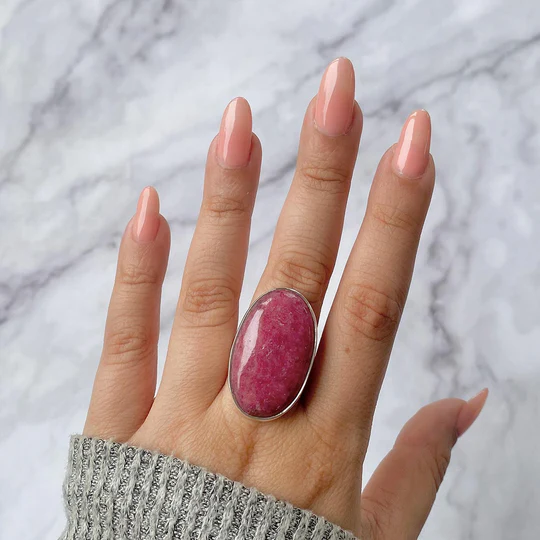 Earthy Elegance: Discover The Magic Of Statement Rhodonite Rings